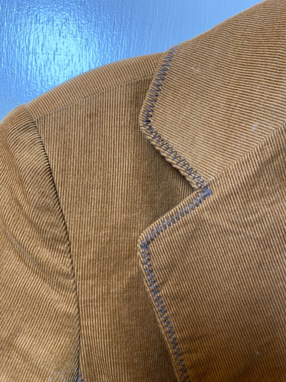 Coldwater Creek Rust Corduroy Blazer Jacket Size 4 Leaf Buttons Cotton Lined - Picture 6 of 13